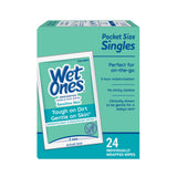 Wet Ones Sensitive Skin Hand & Face Wipes Singles - Fragrance Free Pack