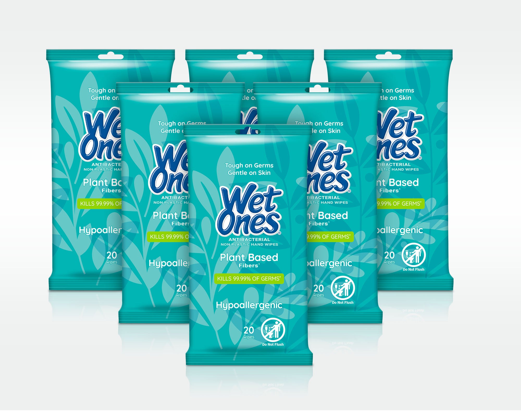 Wet Ones® Plant-Based Antibacterial Hand Wipes Travel Pack