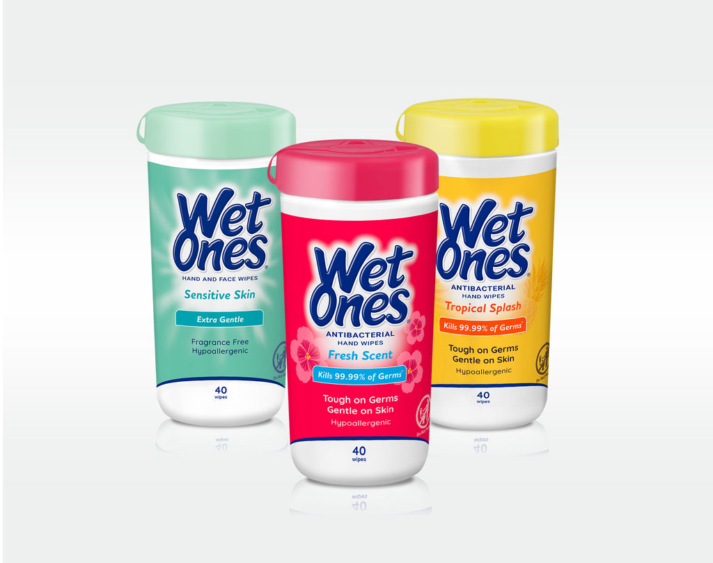 Wet Ones Wipes, Hands & Face, Sensitive Skin, Fragrance Free, Shop