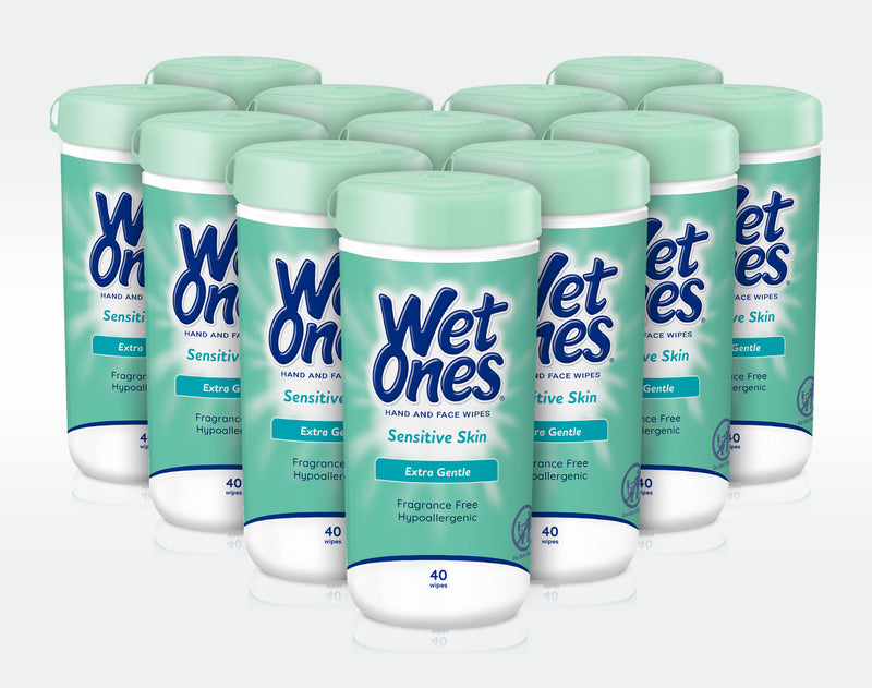 Wet Ones® Sensitive Skin Hand & Face Wipes Singles - Fragrance Free Pack