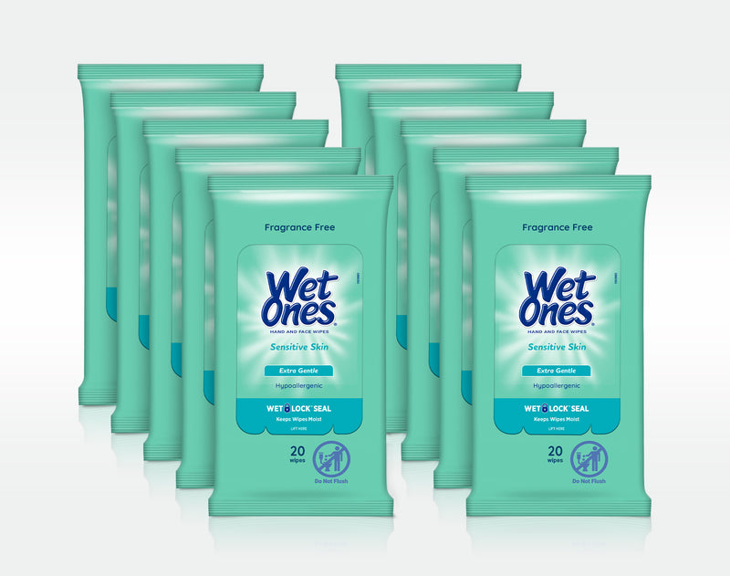 Wet Ones Hand Wipes Canister Essentials Kit, 3-Pack