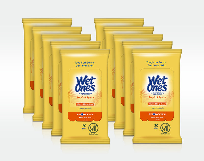 Wet Ones Antibacterial Hand Wipes Travel Pack - Fresh Scent - Shop