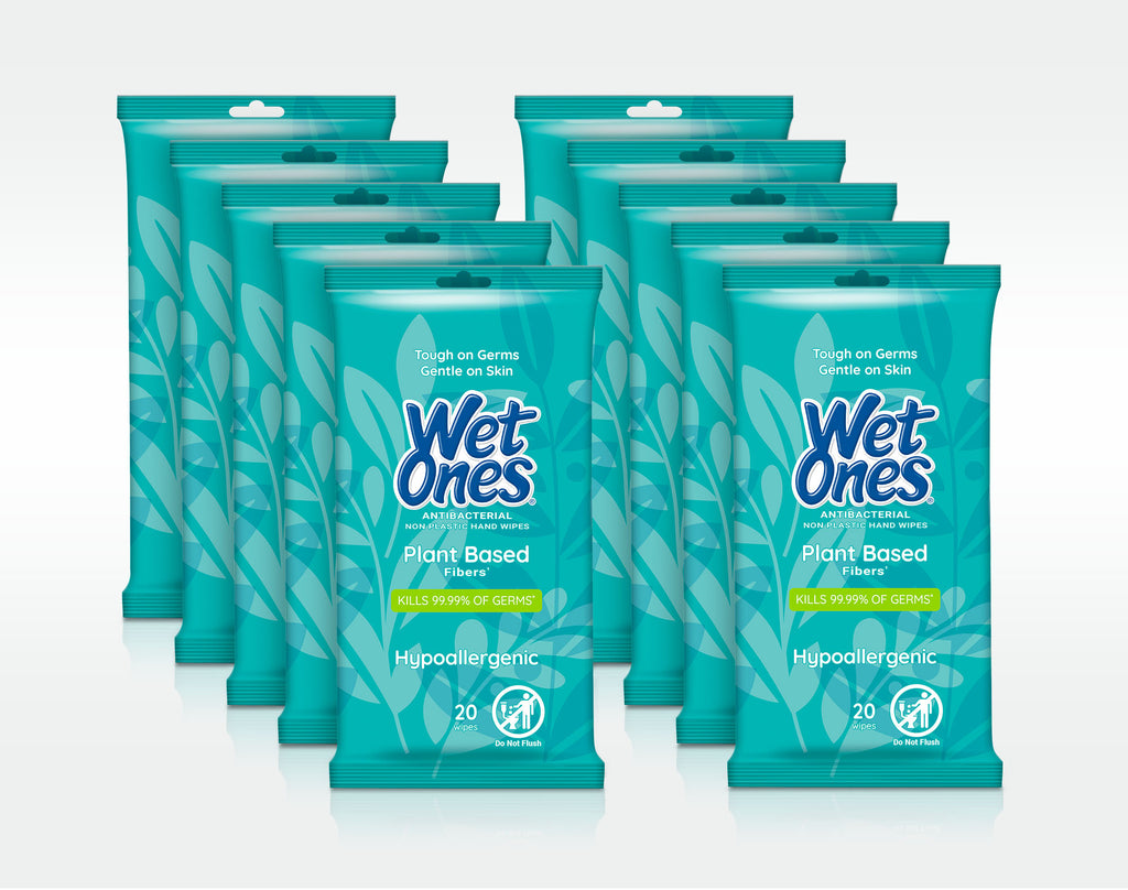 Wet Ones® PlantBased Antibacterial Hand Wipes Travel Pack Wet Ones US