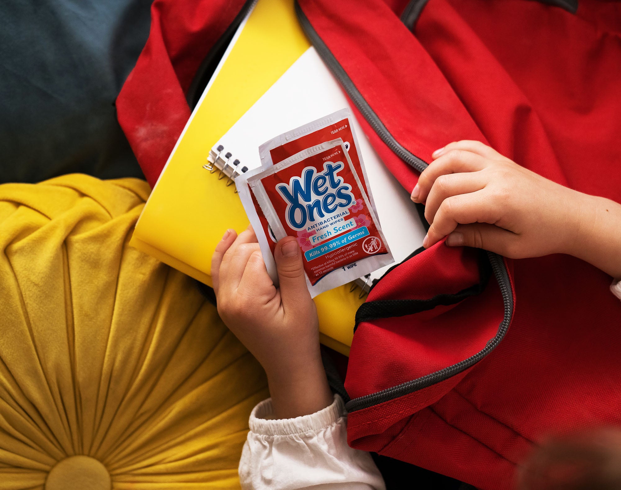 Wet Ones® Antibacterial Hand Wipes Singles Fresh Scent Pack Wet Ones US