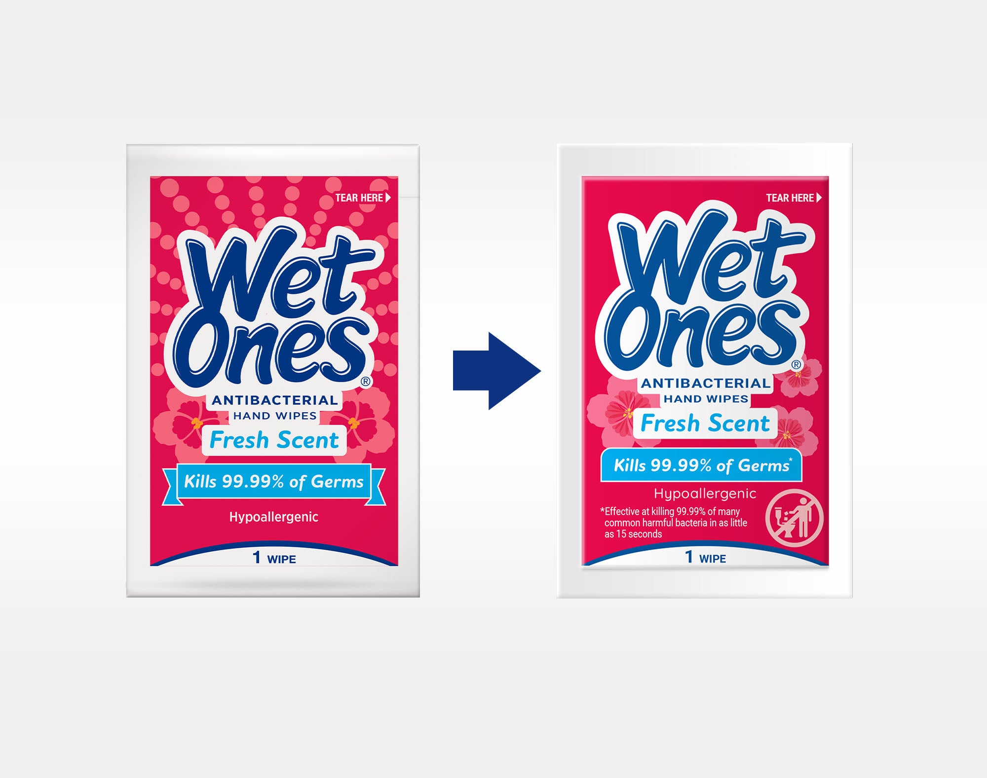 Wet Ones® Antibacterial Hand Wipes Singles Fresh Scent Pack Wet Ones US