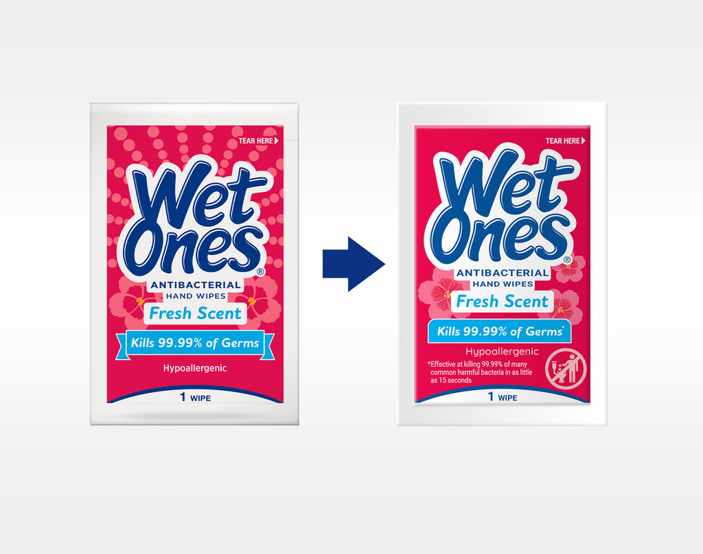 Wet Ones® Antibacterial Hand Wipes Singles Fresh Scent Pack Wet Ones US